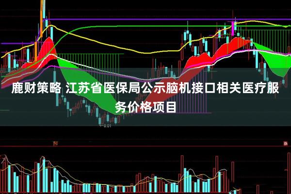 鹿财策略 江苏省医保局公示脑机接口相关医疗服务价格项目