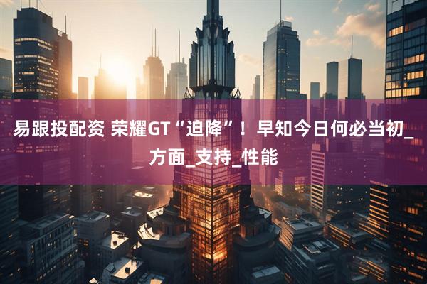 易跟投配资 荣耀GT“迫降”！早知今日何必当初_方面_支持_性能