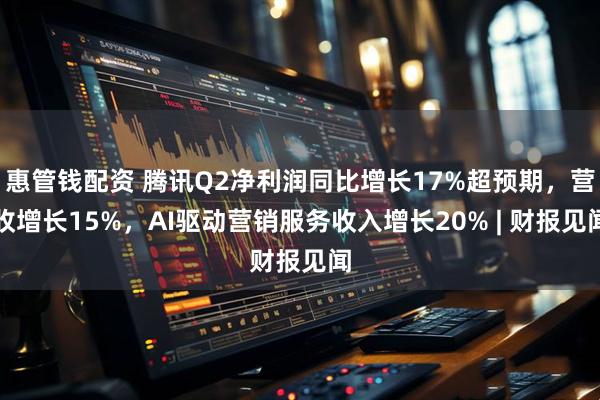 惠管钱配资 腾讯Q2净利润同比增长17%超预期，营收增长15%，AI驱动营销服务收入增长20% | 财报见闻